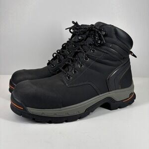 Timberland PRO Stockdale 6" Men's US 10 Wide Black Alloy Toe Work Boot 1064A